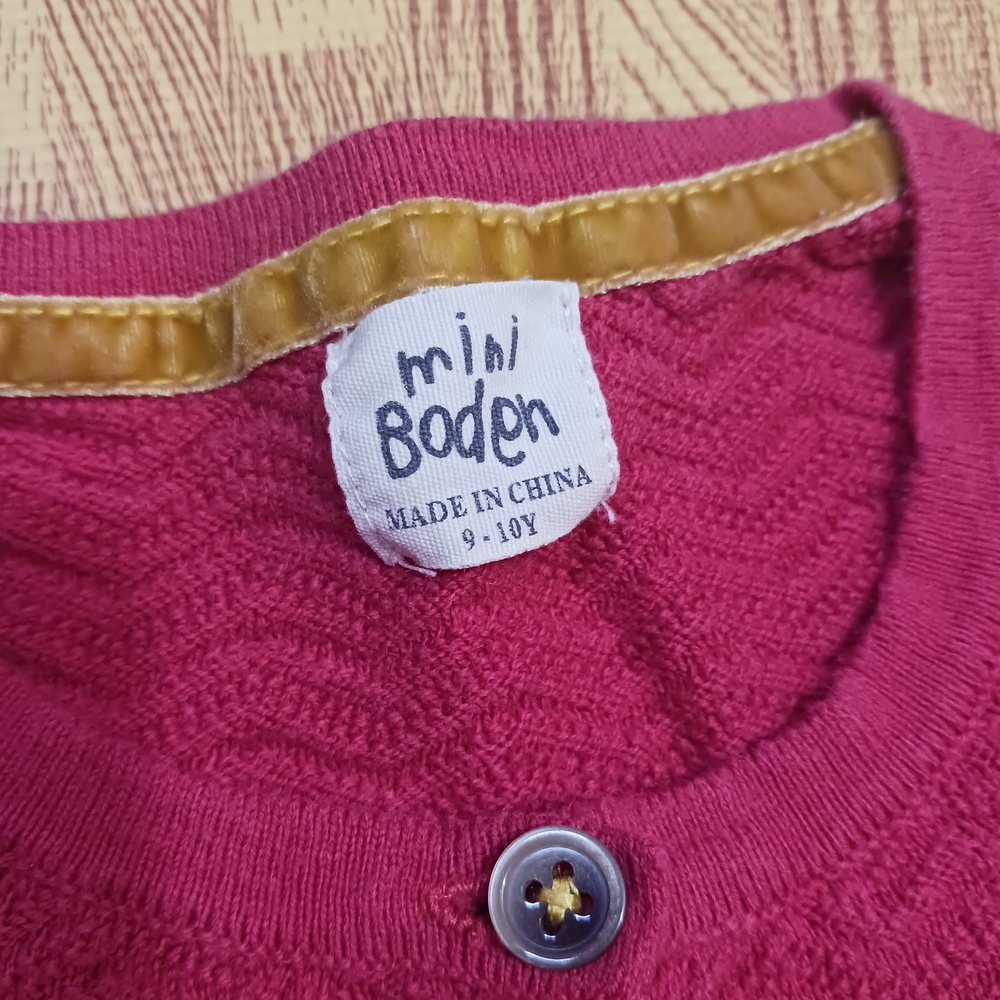 Mini Boden Pink Button-Up Cardigan Cotton and Cashmere 9-10 Years - Picture 3 of 8